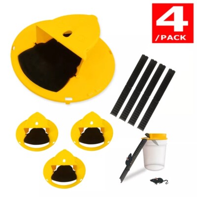 4PACK Bucket Lid Mouse Rat Trap Bucket Mousetrap Catcher US FAST SHIPPING NEW