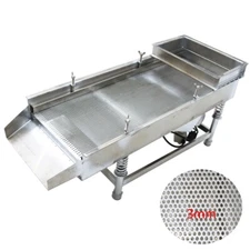 Single Layer Linear Vibrating Screen Electric Sifter 110V 3mm Screen JG30-75