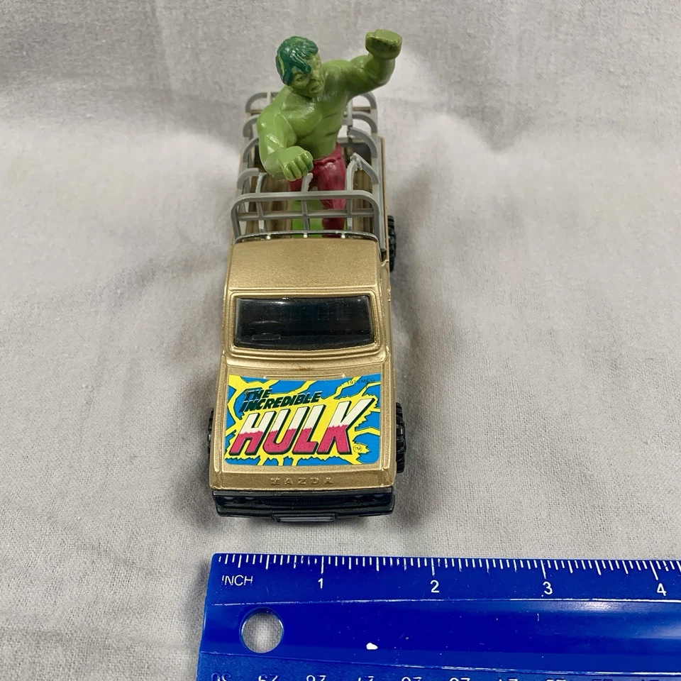 1979 Corgi 264 Diecast Incredible Hulk Mazda B1600 Truck w/ Sticker - Image 4 of 4