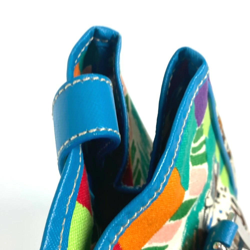 Prada Triangle Logo Plate All Over Pattern Bag Sh… - image 9