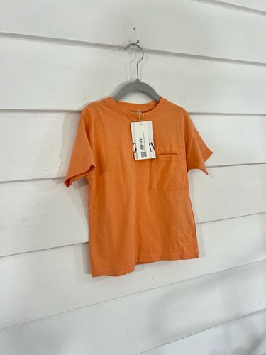 ZARA Kids Boy Orange Short Sleeve T-Shirt 100% Cotton 4-5 4 5 years 110 cm y705c - Picture 3 of 14