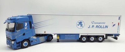 ELIGOR - RENAULT T high 4x2 2023 blue with 3 axle refrigerator trailer - Between...