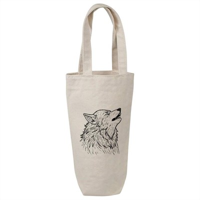 ''Wolf Howl'' Baumwolle Weinflasche Geschenk/Reisetasche (BL00036449)