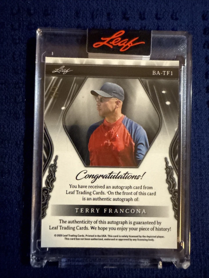Leaf Metal Sports Heroes Terry Francona 2025 Foto 2 de 2