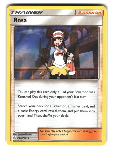 Pokemon Rosa 204/236 Cosmic Eclipse Holo Trainer Supporter