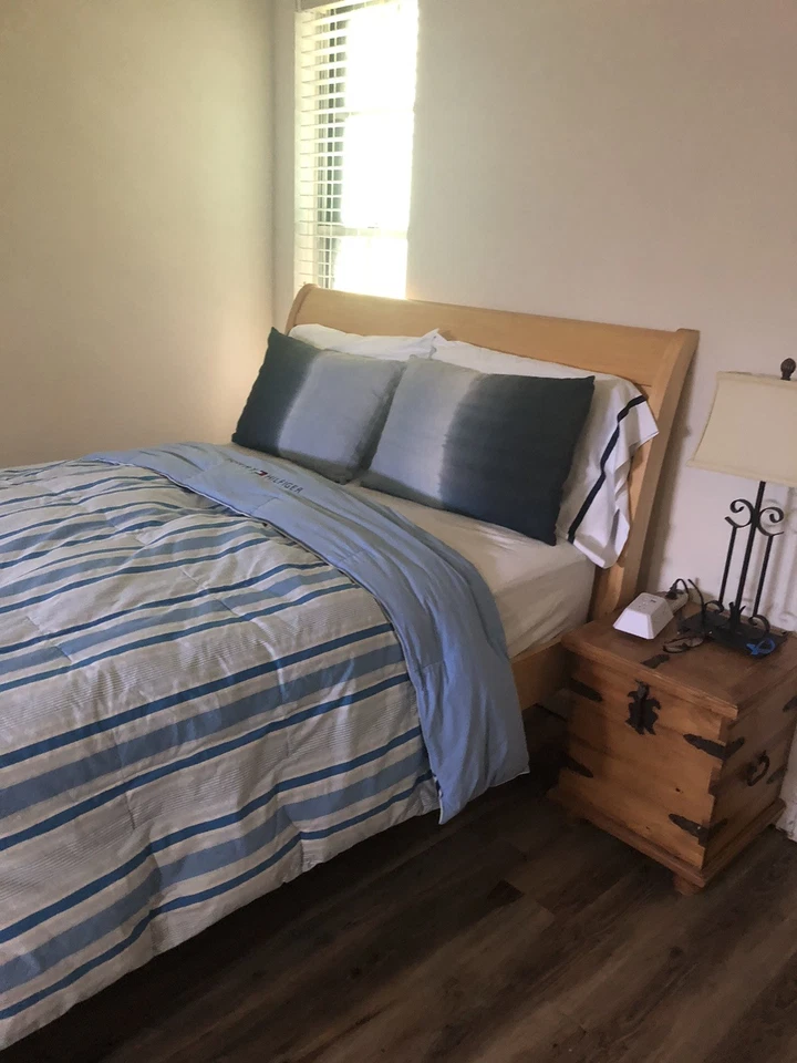 TOMMY HILFIGER EDREDÓN DE PLUMÓN RAYAS COSTERAS AZUL BLANCO RAYAS PERCAL COMPLETO Foto 2 de 4