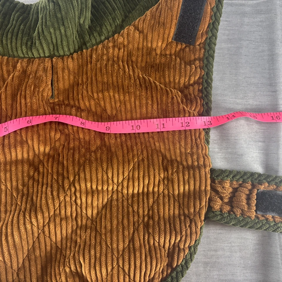 Chaqueta Woolrich Mascota Pana Otoño Marrón Verde Exterior Perro Pequeña-leer Foto 4 de 4