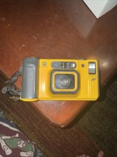 Minolta Weathermatic Dual 35 AF 35mm Waterproof Film Camera   Yellow   Untested