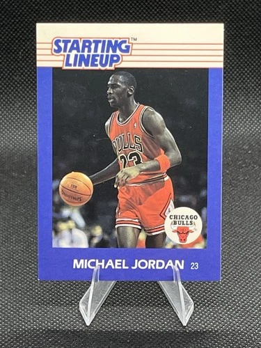 Michael Jordan Kenner 1988-89 Rookie Starting  Lineup action figure card bulls!