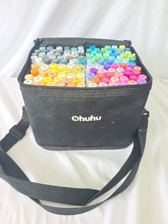 Ohuhu Honolulu B 120/112 colori doppia punta pennarelli alcolici pennello e scalpello largo