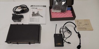 AKG WMS 40 Funkmikrofon- System Receiver UHF SR 40, Sender UHF PT 40, Micro C444
