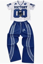 Men's 2 Piece Number Print Mesh Oversized Jersey Shirts and Side Striped Pants