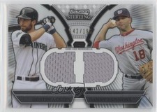 2011 Bowman Sterling Dual Relics Box Loader Dustin Ackley Danny Espinosa 9y7