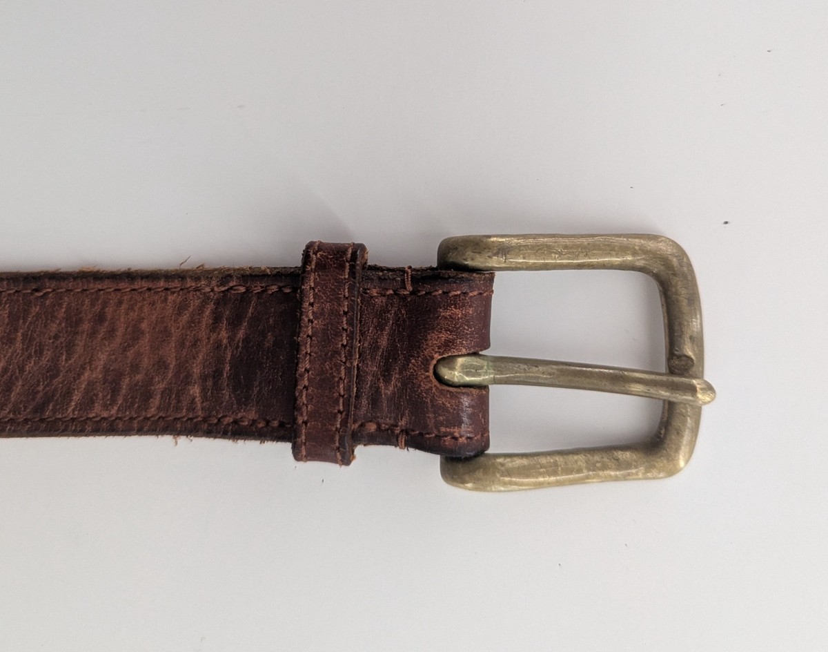 Vintage Polo Ralph Lauren Leather Belt sz 36 Brown Made in UK