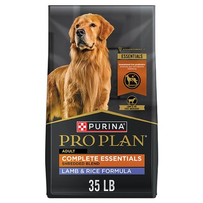 Purina Pro Plan Complete Essentials Lamb & Rice Dry Dog Food, 35 lb