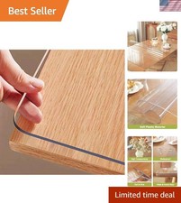 Crystal Clear 24x72 Inch Table Protector - Waterproof Scratch Resistant