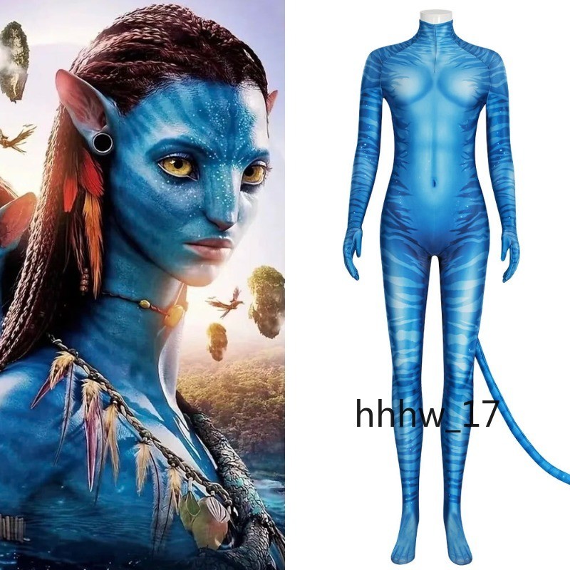 Avatar 2 Neytiri Disfraz Juegos con disfraces Conjunto completo Halloween Body Realizar Trajes