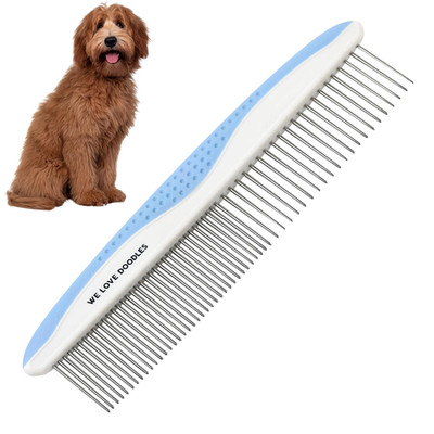 Metal Dog Grooming Comb | Removes Tangles & Matts | Dematting Pet Combs | Detang