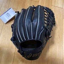 Asics Softball Fielding Gloves Black Left Hand Used, Small Size, No Pets