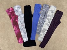 Athleta Girls Lot Of 7 Leggings Kids Size 8/10-12 Multi