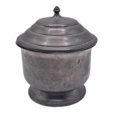 Stieff Colonial Williamsburg Restoration Pewter Sugar Bowl CW92-16 Early America