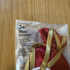 NEW 2014 Lego Christmas Giveaway Toy Train Buildable Ornament #6079532 In Pouch