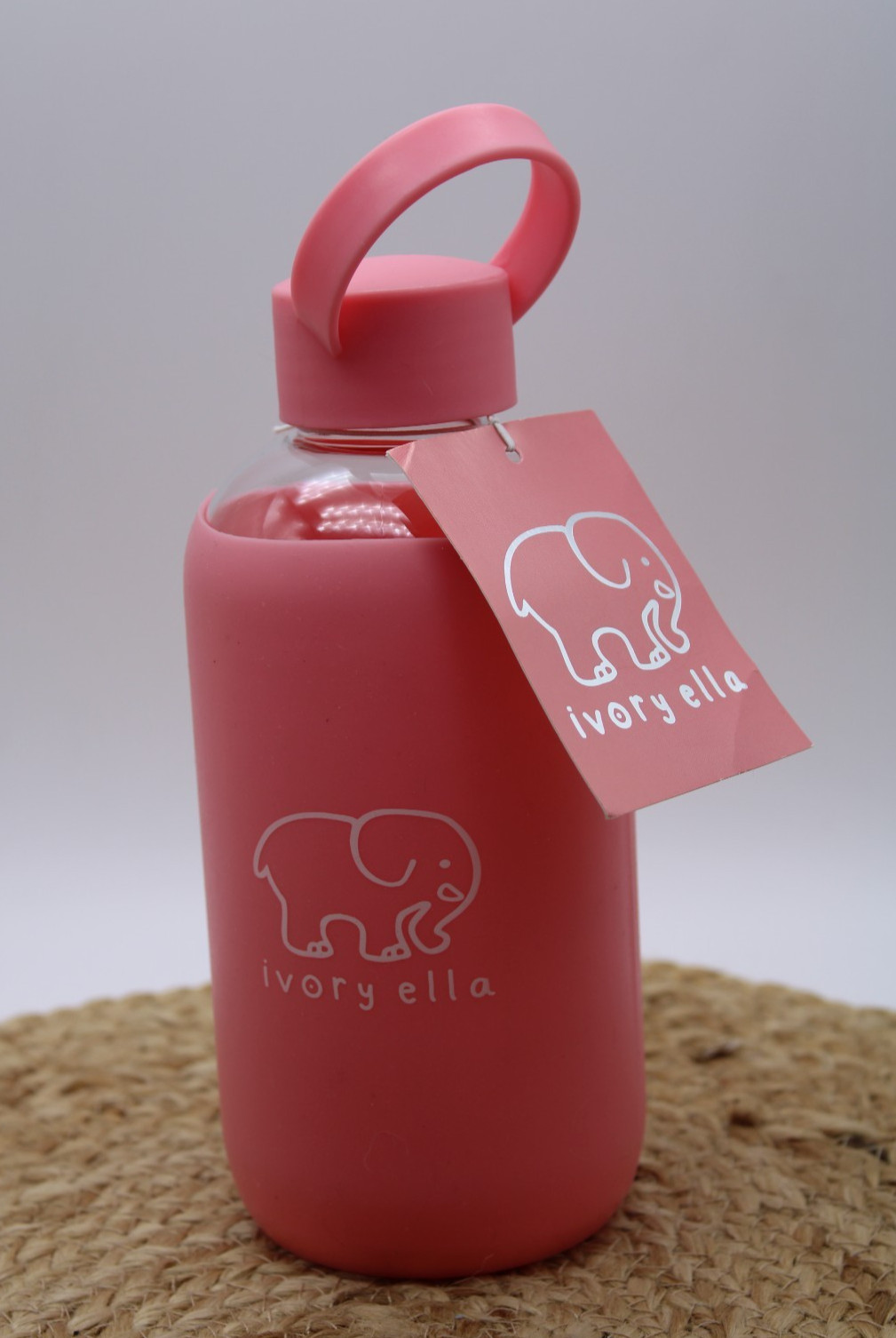 New Ivory Ella Coral Silicone Water Bottle / NEW NIB