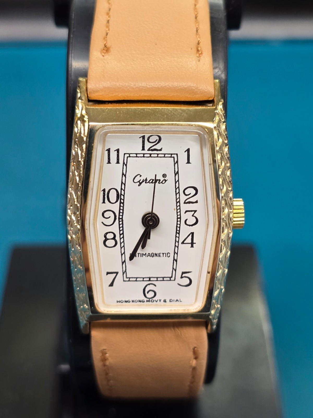 Vintage Working Cyrano Men's Mechanical Tank Wristwatch
