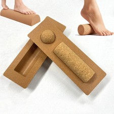 Balance Board Kork Wobble Board Yoga Fußrolle Fitness Fußtraining