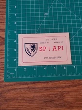 Vintage Ham Amateur Radio Card Postcard 1967 Warszawa Poland SP1API