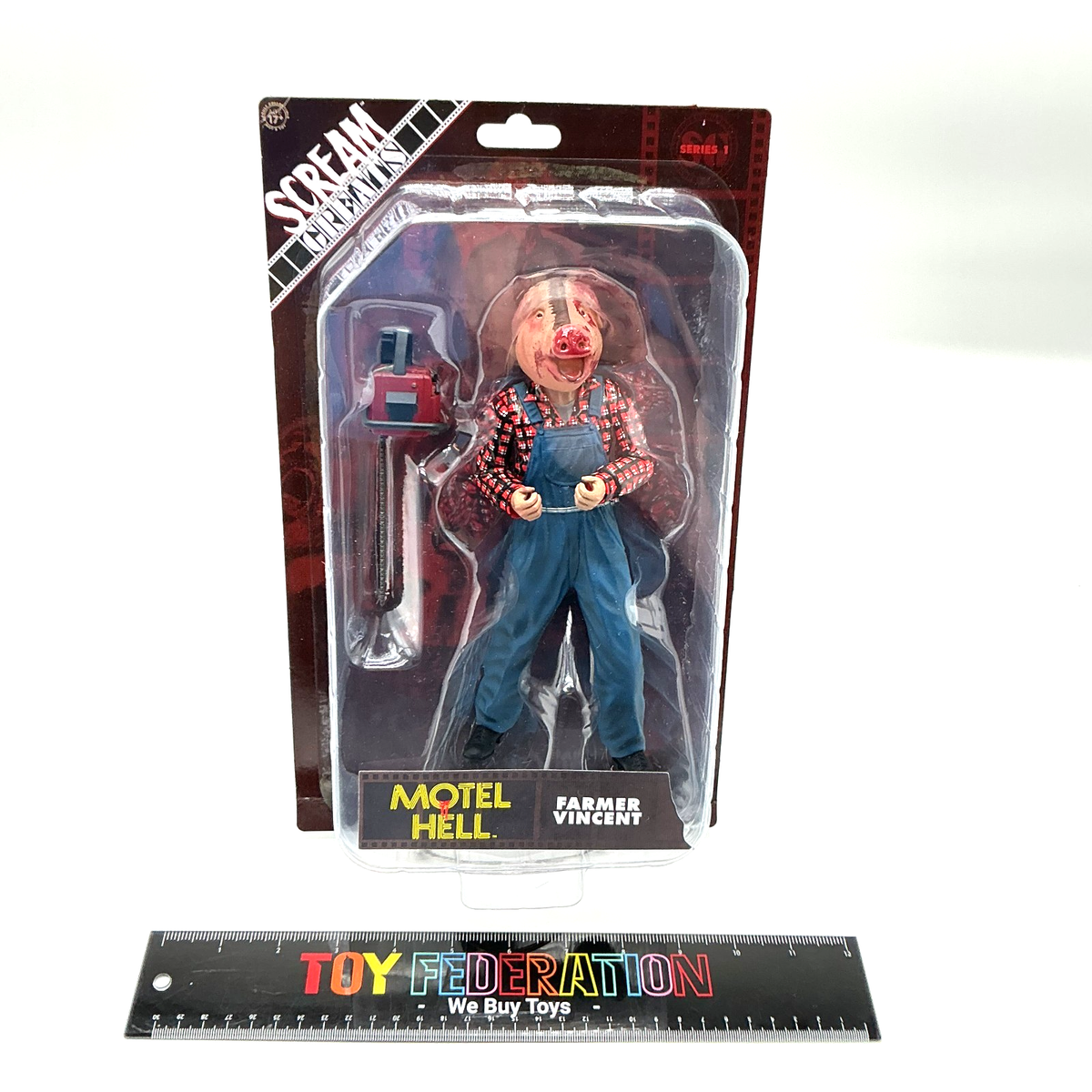 Trick or Treat Studios Scream Greats Motel Hell FARMER VINCENT