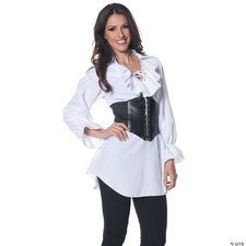Women s Pirate Blouse Swashbuckler Renaissance Halloween Cosplay Top