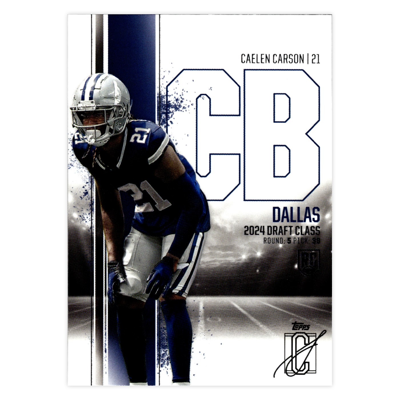 Caelen Carson Topps Signature Class #95 Base