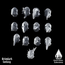 28mm Kitbash Fodder Chaff Heads for Turnip, Sludge Grimdark Wargaming