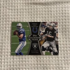 2012  Topps Paramount Pairs #PA-LP Andrew Luck / Jim Plunkett Colts Raiders