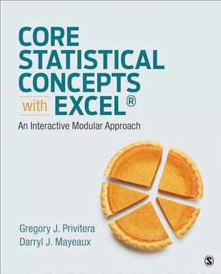 Core Statistical Concepts With - Paperback, by Privitera Gregory J.; - Very Good