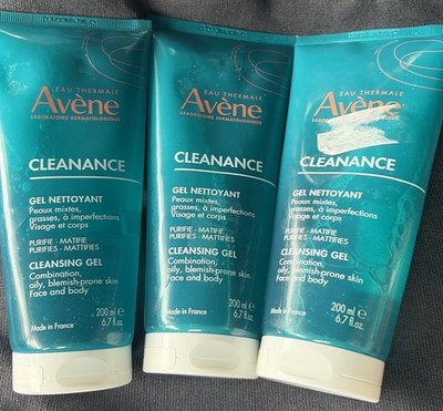 Lot of 3 NEW Avene Cleanance Cleansing Gel 200ml