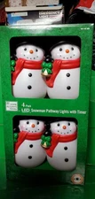 Christmas Decoration Outdoor. LED SNOWMAN PATHWAY