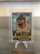 2025 Topps Heritage Luis Arraez Chrome Silver Sparkle #39 Padres