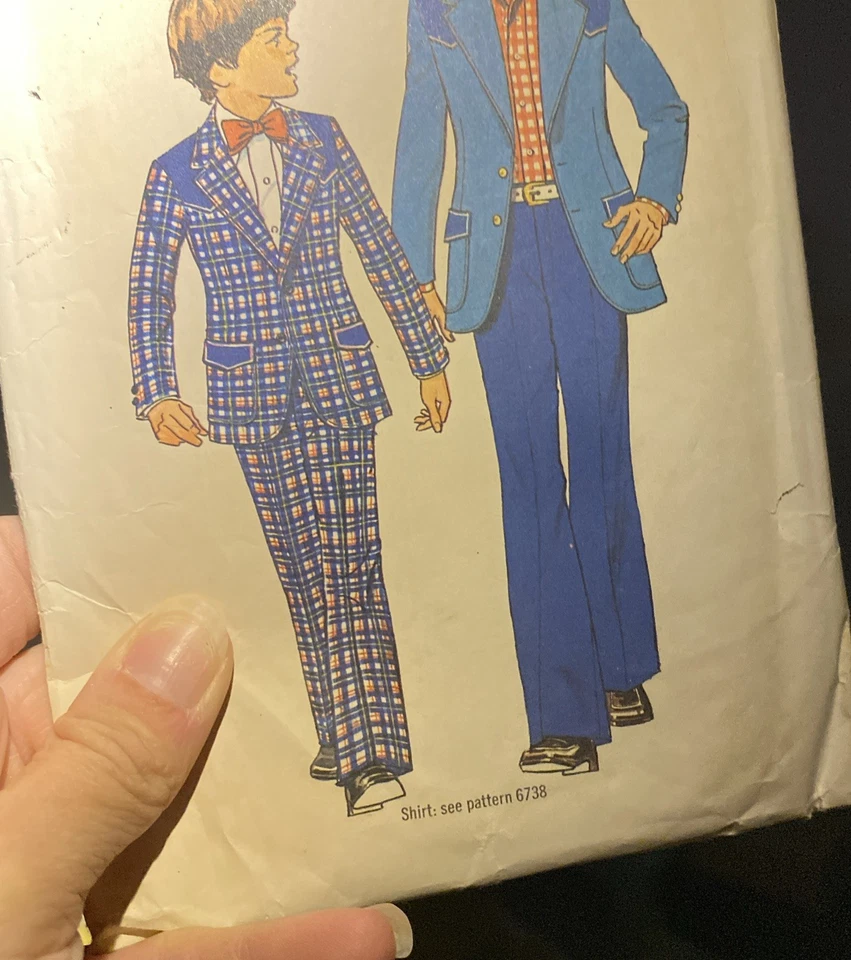 Men Teen Boy Simplicity Sewing patterns ~ 2 sizes patter # 6818 ~ sizes 5&6 - Image 4 of 4