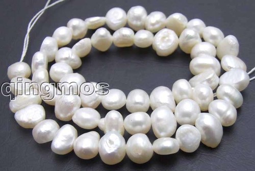 Cuentas de perlas barrocas negras naturales de 6-7 mm para hacer joyas sueltas de 14" cadena l455 - Imagen 6 de 51