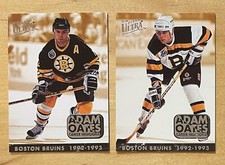 Adam Oates Lot Of 2 1993-94 Fleer Ultra Hockey Career Highlights Inserts NM-MT