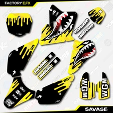 Yellow Savage Racing Graphics Kit fits 01-21 Suzuki RM85 RM 85 Decal