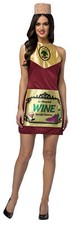 Women's Adult Wine Dress Bottle Costume