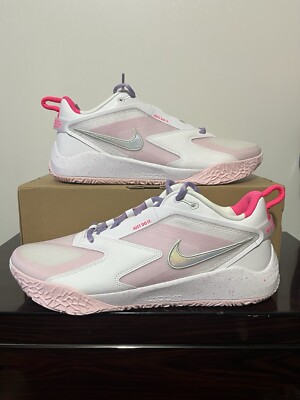 Nike Air Zoom Hyperace 3 SE White Pink Volleyball HF3239-100 Mens 11.5 Women 13