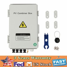 4String Solar PV Combiner Box 63A Circuit Breaker Solar Panel System Waterproof