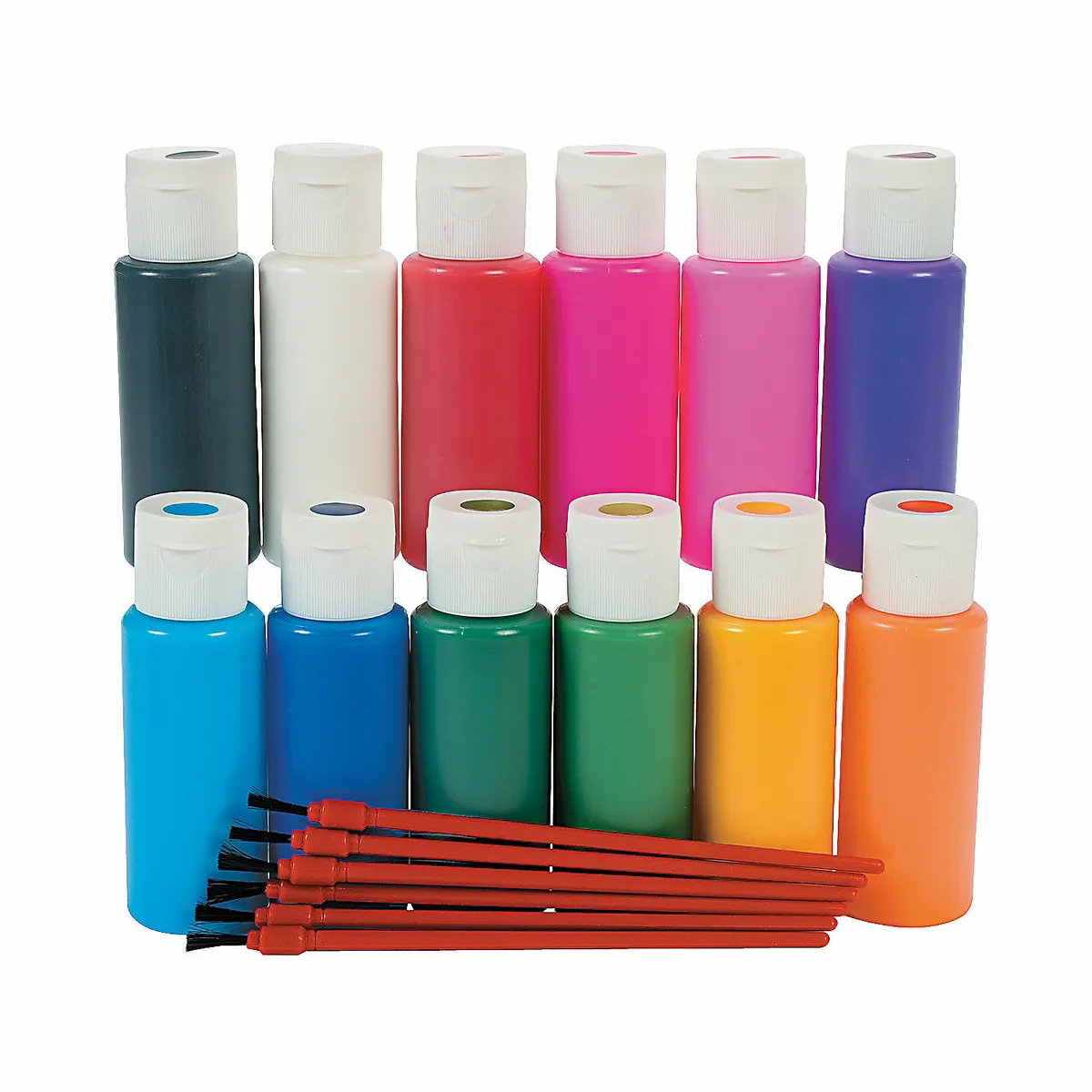 2-Oz. Assorted Colors Suncatcher Paint Set, Basic Supplies, 18 Pieces