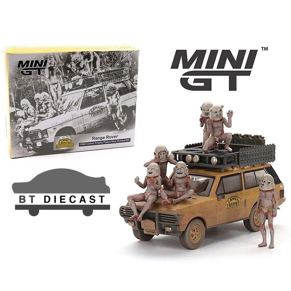 MINI GT RANGE ROVER 1982 CAMEL TROPHY PAPUA NEW GUINEA 1/64