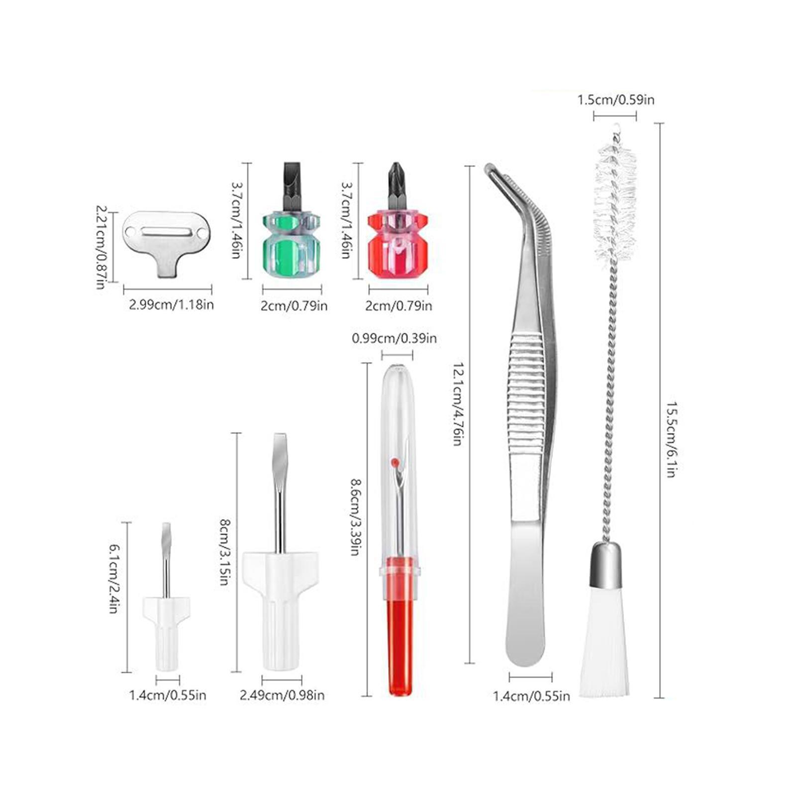 Sewing Machine Cleaning Kit Different Size Screwdrivers Serger Cleaner Tools-image