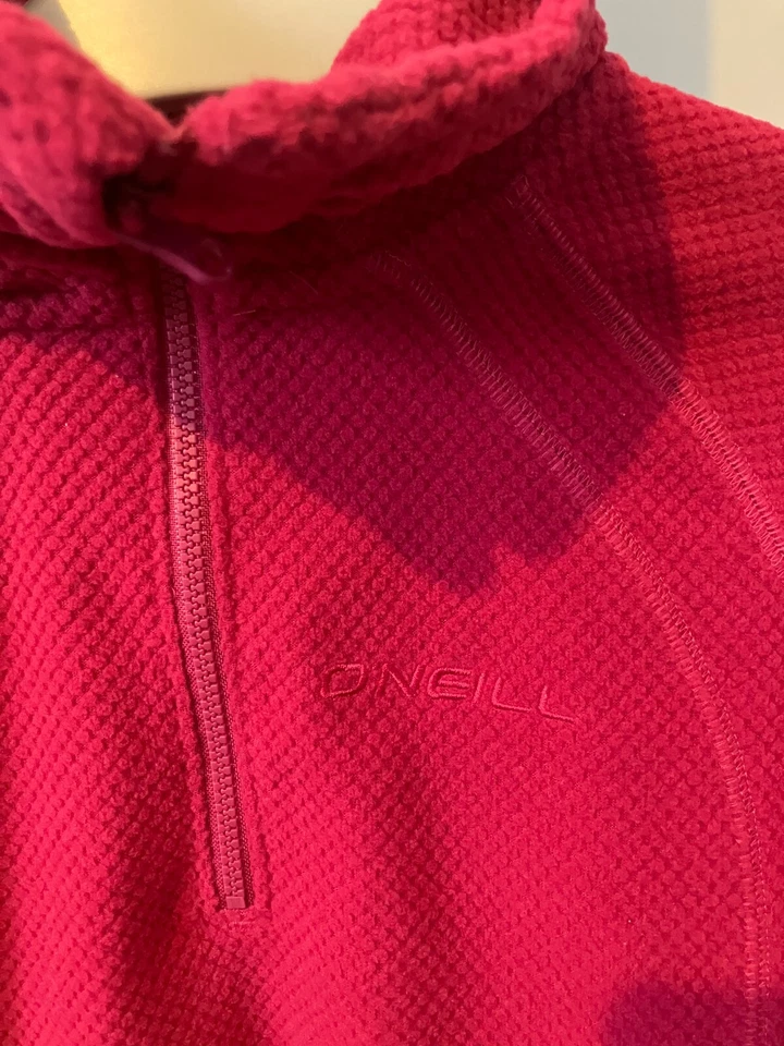 Niñas O'Neill Rosa Bobble Polar Cuarto Cremallera Jersey Retro Esquí Invierno Capa Foto 2 de 3